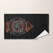 Fire Hydrant ADD NAAM Fire Fighter Rescue Team Bad Handdoek (Handdoek)