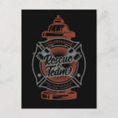 Fire Hydrant ADD NAAM Fire Fighter Rescue Team Briefkaart (Voorkant)