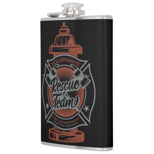 Fire Hydrant ADD NAAM Fire Fighter Rescue Team Heupfles (Links)