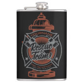 Fire Hydrant ADD NAAM Fire Fighter Rescue Team Heupfles (Voorkant)