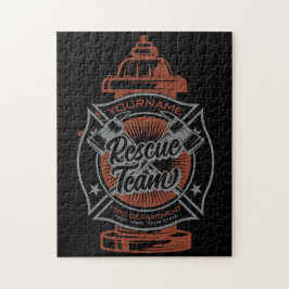 Fire Hydrant ADD NAAM Fire Fighter Rescue Team Legpuzzel
