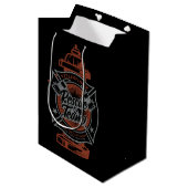 Fire Hydrant ADD NAAM Fire Fighter Rescue Team Medium Cadeauzakje (Voorkant Gekanteld)