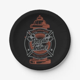 Fire Hydrant ADD NAAM Fire Fighter Rescue Team Papieren Bordje