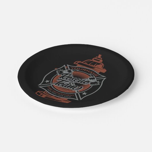 Fire Hydrant ADD NAAM Fire Fighter Rescue Team Papieren Bordje (Gekanteld)