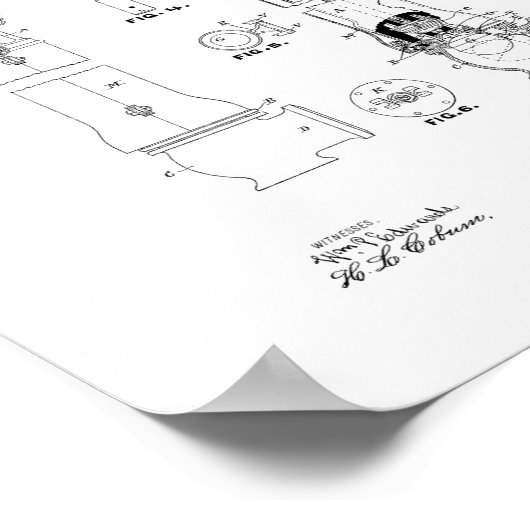 Fire Hydrant Patent Poster (Hoek)