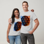 Fire & Ice Energie Sfeer – Geometrisch Lichtrooste T-shirt (Unisex)