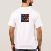 Fire & Ice Energie Sfeer – Geometrisch Lichtrooste T-shirt (Achterkant)
