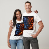 Fire & Ice Energie Sfeer – Geometrisch Lichtrooste T-shirt (Unisex)