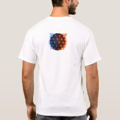 Fire & Ice Energie Sfeer – Geometrisch Lichtrooste T-shirt (Achterkant)