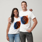 Fire & Ice Energie Sfeer – Geometrisch Lichtrooste T-shirt (Unisex)