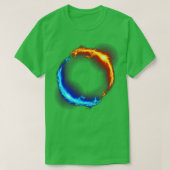 Fire Ice Ring Dueling Draken Fantasy Infinity Mys T-shirt (Design voorkant)