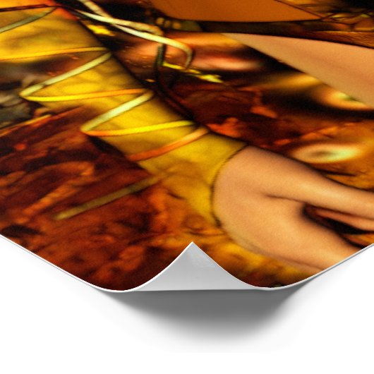 Fire & Ice Science Fiction Fantasy Art Poster (Hoek)