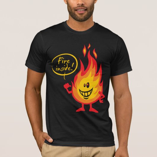 Fire inside t-shirt (Voorkant)