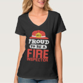 Fire Inspector For Firefighter T-shirt (Voorkant)