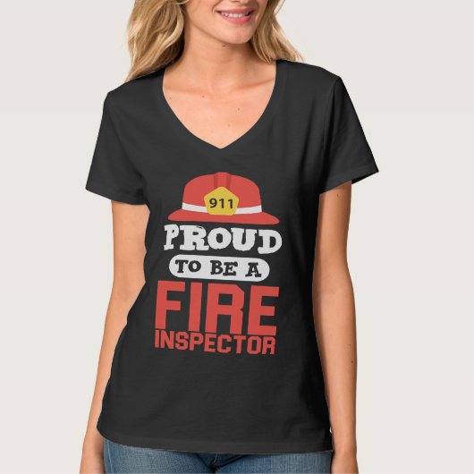Fire Inspector   For Firefighter T-shirt (Voorkant)