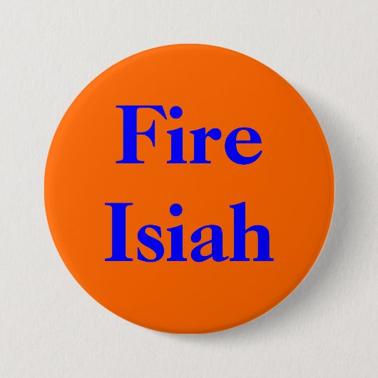 Fire Isiah Button (Voorkant)