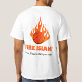 Fire Isiah Flamin T-shirt (Achterkant)