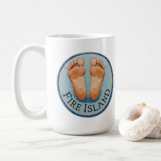 Fire Island barefoot & fancy free! Funny host gift Koffiemok