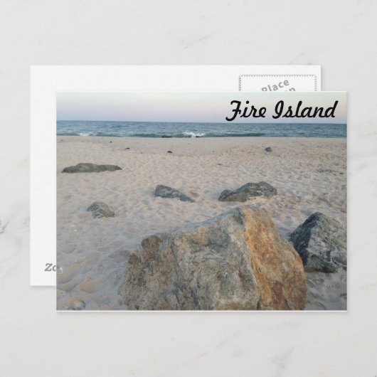 Fire Island Beach Briefkaart (Voorkant / Achterkant)