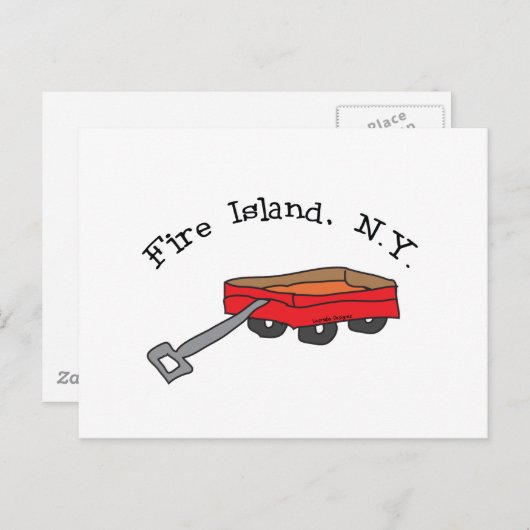 Fire Island Briefkaart (Voorkant / Achterkant)