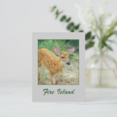 'Fire Island Fawn'-Briefkaart Briefkaart (Staand voorkant)