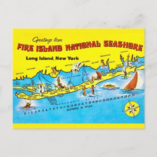 Fire Island Kaart (Voorkant)