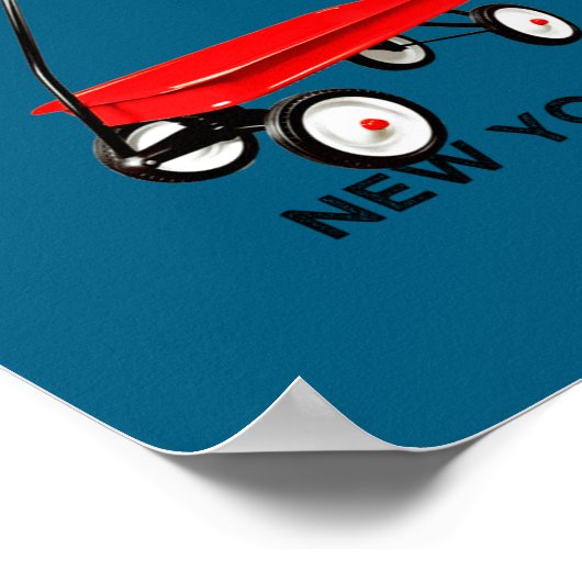 Fire Island Large Version Red Wagon Long Island Ny Poster (Hoek)