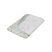 Fire Island licht naar Zee Girt nautische kaart 12 Badmat (Gekanteld)