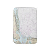 Fire Island licht naar Zee Girt nautische kaart 12 Badmat (Voorkant Verticaal)