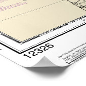 Fire Island licht naar Zee Girt nautische kaart 12 Poster (Hoek)