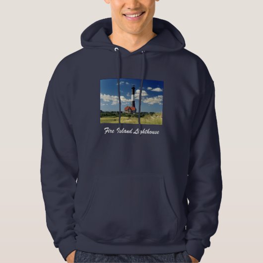 Fire Island Lighthouse Hoodie Sweatshirt voor volw (Voorkant)