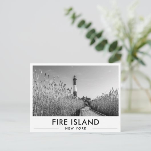 Fire Island Lighthouse New York Briefkaart (Staand voorkant)