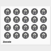 Fire Island Lighthouse New York Maan Ronde Sticker (Vel)