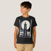 Fire Island Lighthouse New York Maan T-shirt (Voorkant volledig)