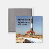 Fire Island Lighthouse, New York Magnet (Voorkant / Achterkant)