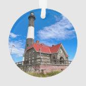 Fire Island Lighthouse, New York Ornament (achterkant)