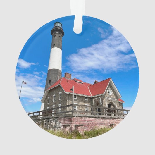 Fire Island Lighthouse, New York Ornament (achterkant)