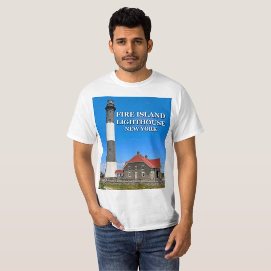 Fire Island Lighthouse, New York T-shirt (Voorkant volledig)