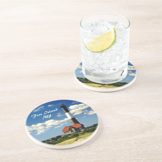 Fire Island Lighthouse Onderzetter (Zijkant)