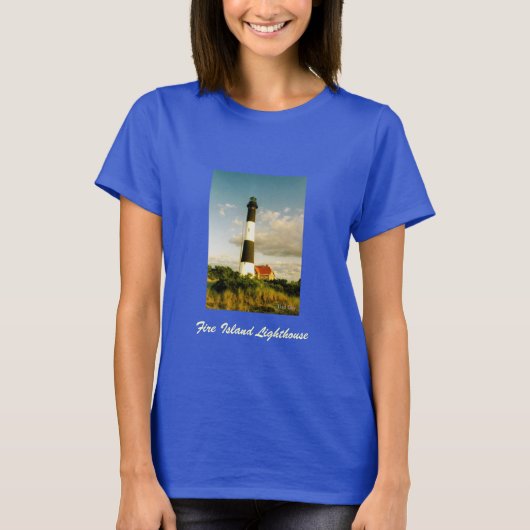 'Fire Island Lighthouse @ Sunset' Dames T-shirt (Voorkant)