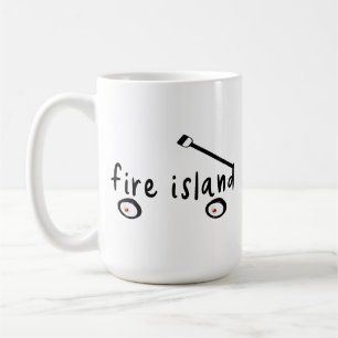 Fire Island Long Island NY wagen woord zomer vrije Koffiemok