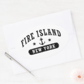 Fire Island New York Ovale Sticker (Envelop)