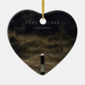 Fire Island NY. Keramisch Ornament (Voorkant)