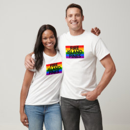 Fire Island Pines New York regenbooglogo LGBTQ T-shirt