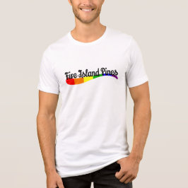 Fire Island Pines Pride Regenboog Grafische LGB Va Tri-Blend Shirt