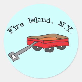 Fire Island Ronde Sticker