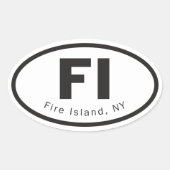 Fire Island sticker (Voorkant)
