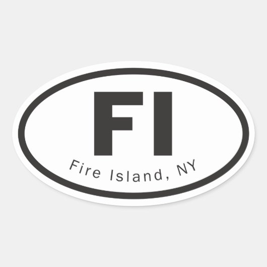 Fire Island sticker (Voorkant)