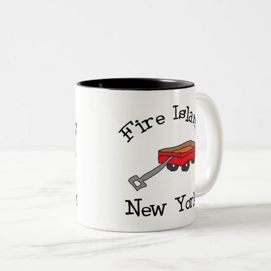 Fire Island Tweekleurige Koffiemok (Voorkant rechts)