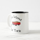 Fire Island Tweekleurige Koffiemok (Voorkant links)